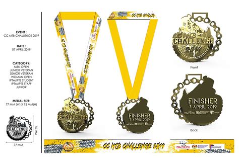 MEDAL DESIGN (CCMTB CHALLENGE 2019)-BIKE AWAY EVENT | Medals, Event, Design