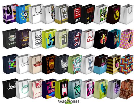 Around the Sims 4 | Custom Content Download | Shopping bags & box