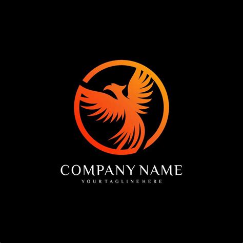 Fire Phoenix logo design template 11848931 Vector Art at Vecteezy