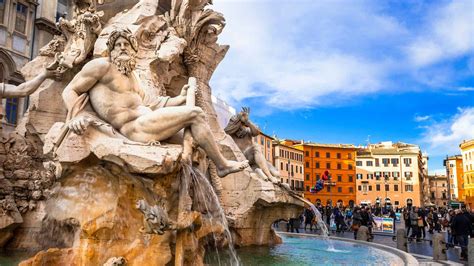 Piazza Navona - Visit The Fountain of the Four Rivers (Rome, Italy)