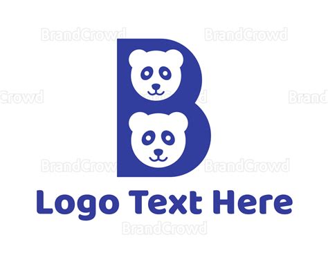 Blue B Panda Logo | BrandCrowd Logo Maker