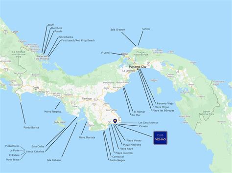 Surf Spots in Panama - Surf Map 2023 - Club Venao