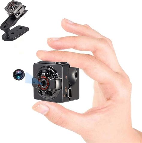 Mini Camera Espion Enregistreur, Full HD 1080P Mini Camera Surveillance avec Vision Nocturne et ...