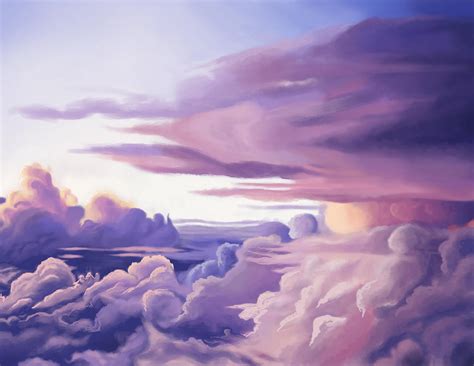 Clouds Painting by TmarimMeubashim on DeviantArt