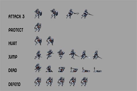 Free Knight Character Sprites Pixel Art Download - CraftPix.net