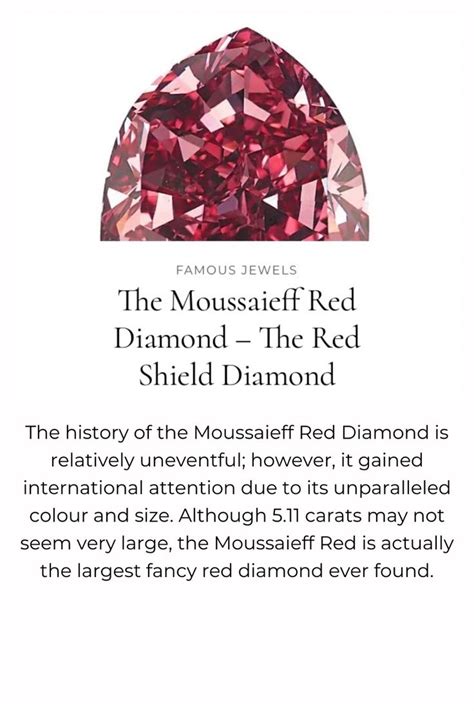 The Moussaieff Red Diamond - The Red Shield Diamond | Diamond Buzz ...