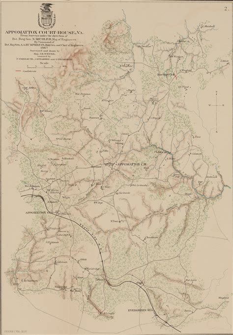 Appomattox Court-House, VA 1867 (OR Atlas 78:2) — The Siege of ...