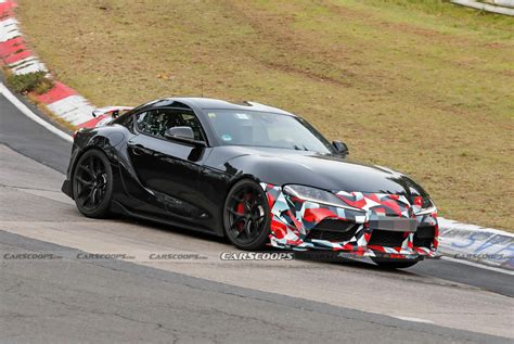 2025 Toyota Supra GRMN Spied With Canards And Rear Wing, Could Pack BMW ...