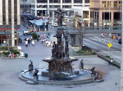 Fountain Square in downtown Cincy | Fountain square, Downtown ...