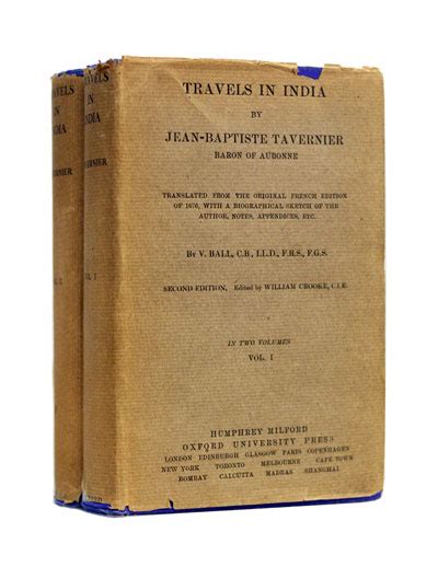 Travels in India – Jean-Baptiste Tavernier (1925) – GOHD Books