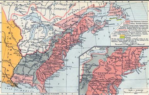 Map of the British Colonies in North America 1763-1775 | North america map, Colonial america ...