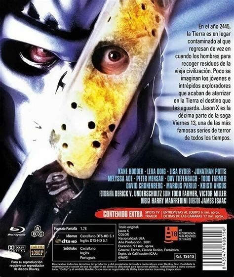 Jason X (2001) Blu-Ray BRAND NEW (Spanish Package has English Audio) | eBay