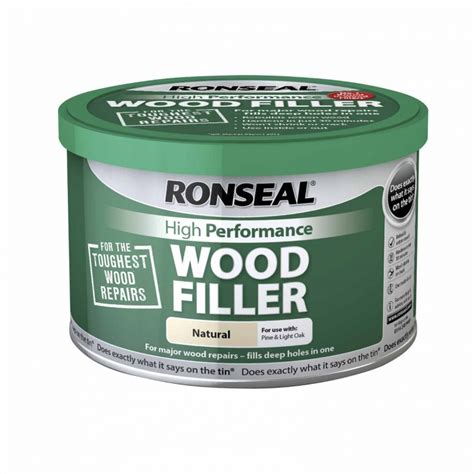 Ronseal High Performance Wood Filler 275g | Selco