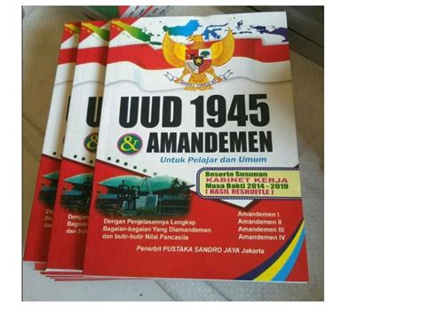 Buku UUD 1945 dan amandemen ukuran 20x14 cm | Lazada Indonesia