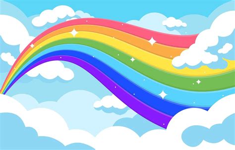 Colorful Rainbow Wave Background | Rainbow drawing, Vector art, Vector art design