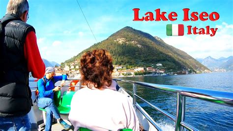 Lake Iseo - Italy | Boat Ride From Sulzano to Monte Isola [Island] | 4K ...