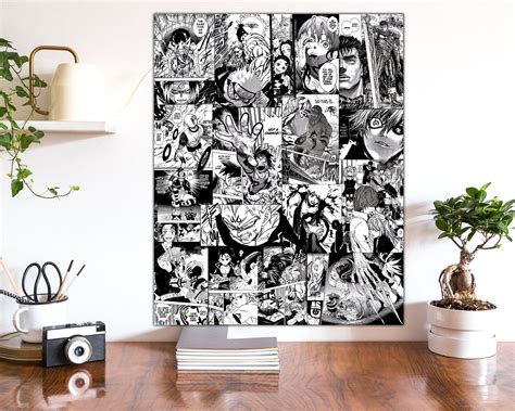 Anime Poster Manga Collage Wall Art Photo Panel Aesthetic Trendy Anime ...