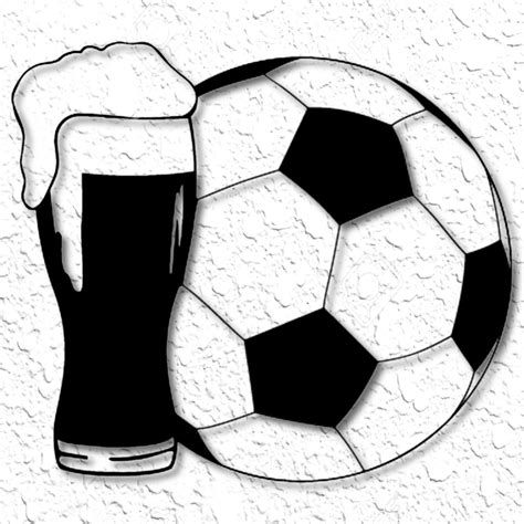 STL file Beer Soccer Game Day Wall Art Soccer Football Wall Decor ...