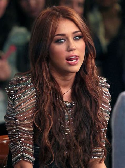 Miley Cyrus Long Brown Hair