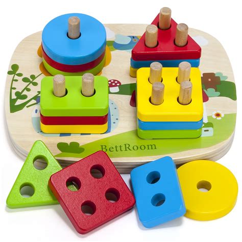 BettRoom Toddler Toys for 3 4-5 6 Year Old Boys Girls Wooden ...