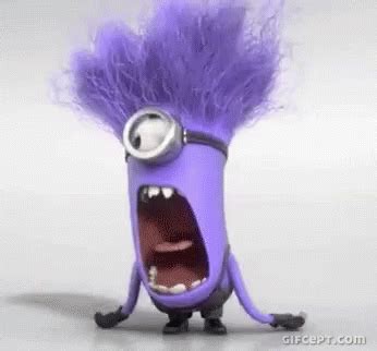 Purple Minion GIF - Purple Minion Shocked - Descubre & Comparte GIFs