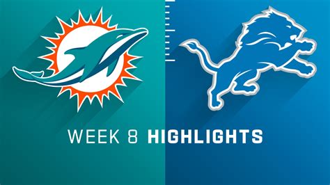 Miami Dolphins vs. Detroit Lions highlights | Week 8