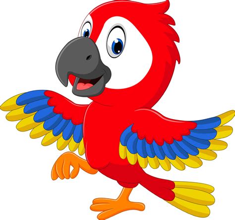 illustration of cute macaw cartoon 7915945 Vector Art at Vecteezy