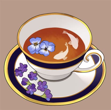 thought this one was cute🌺 | Tea art, Illustration art, Fantasy props