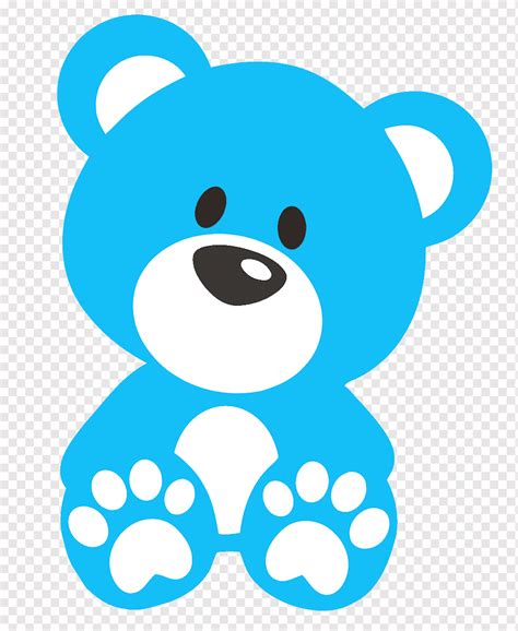 Urso azul e branco, urso de pelúcia azul bebê, urso de pelúcia, azul, animais, carnívoro png ...