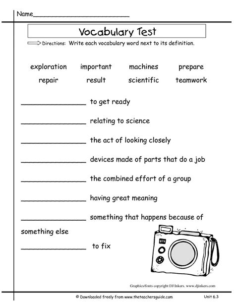 6th Grade Vocabulary Words With Definitions