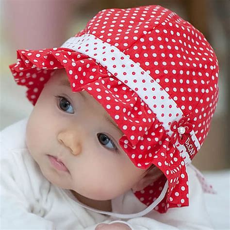 Baby Infant Spring Summer Outdoor Hat Children Bowknot Pearl Cotton Cap ...