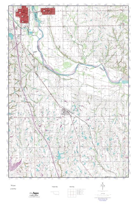 MyTopo Wayne, Oklahoma USGS Quad Topo Map