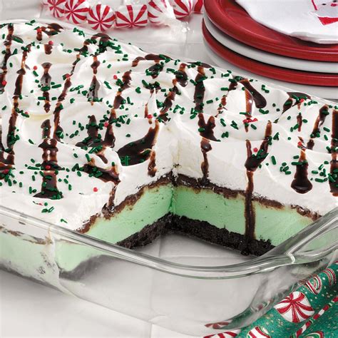 Festive Mint Cream Dessert Recipe | Taste of Home