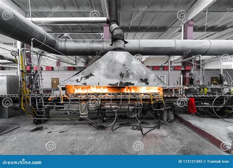 Factory Manufacturing of Glass Production Stock Image - Image of equipment, machine: 112121393