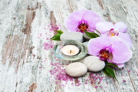 Orchid spa featuring spa, orchid, and care | Health & Medical Stock Photos ~ Creative Market