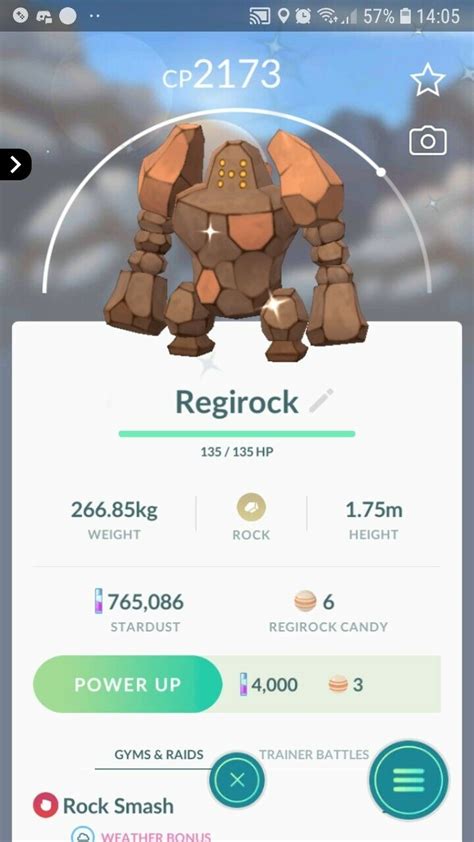 Shiny Regirock Pokemon Trade Go | eBay