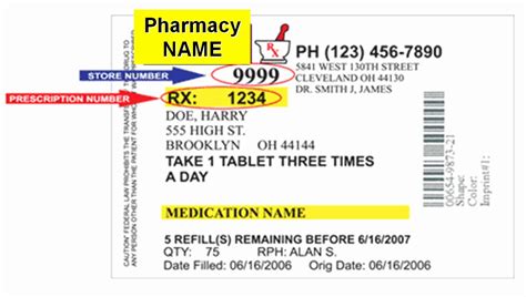 Prescription Label Template Microsoft Word