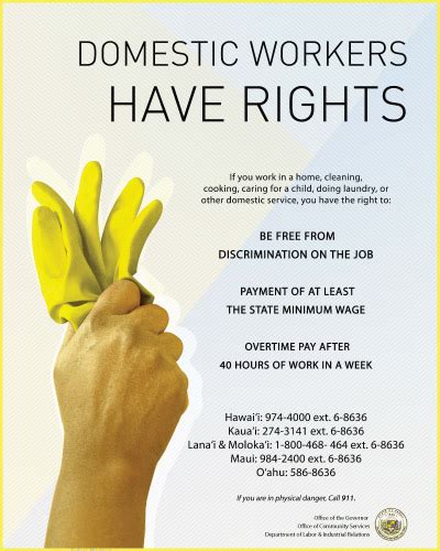 Department of Labor and Industrial Relations | Domestic Workers Rights