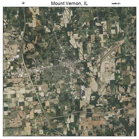 Aerial Photography Map of Mount Vernon, IL Illinois