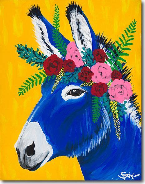 Image result for anthropologie mexican donkey painting | Nature art ...