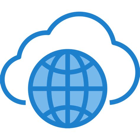 Cloud computing itim2101 Blue icon
