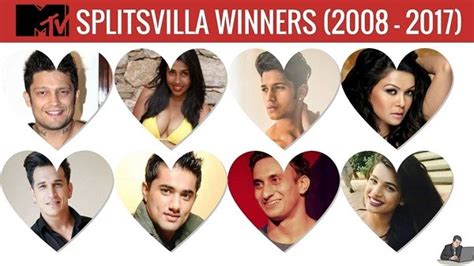 MTV Splitsvilla Winners Name list with pictures of all seasons