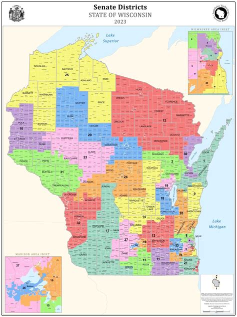 MAP: Current Wisconsin Senate District Map | | channel3000.com