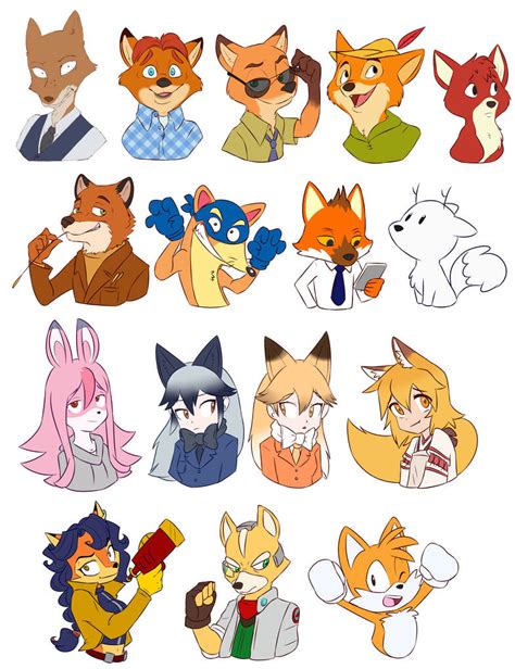 Fox Characters by Doodle-Mark on DeviantArt