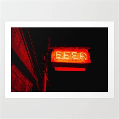 Neon Sign, Beer, Night, Bar, Light | Beer art print, Neon sign art, Beer art