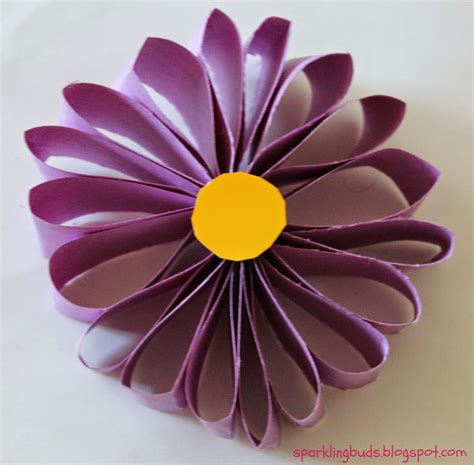 Easy paper flower – sparklingbuds