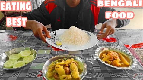 EATING WHITE RICE 🍚, SHUKTO, FISH CURRY AND SALAD | EATING SHOW - YouTube