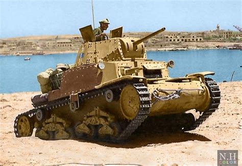 An Italian Carro Armato M13/40 Medium Tank of 132nd Armored Division ...