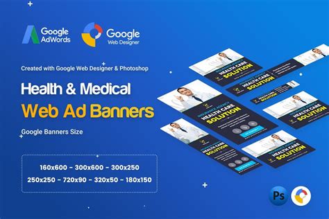 Health & Medical Banners Ad - GWD & PSD - 07 template PSD files included - 07 template HTML ...