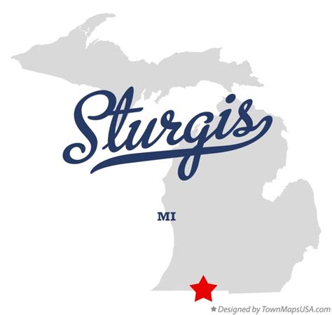 Map of Sturgis, MI, Michigan